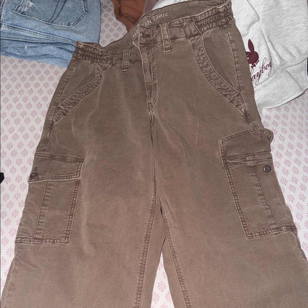 American Eagle Outfitters Taupe Cargo Pants